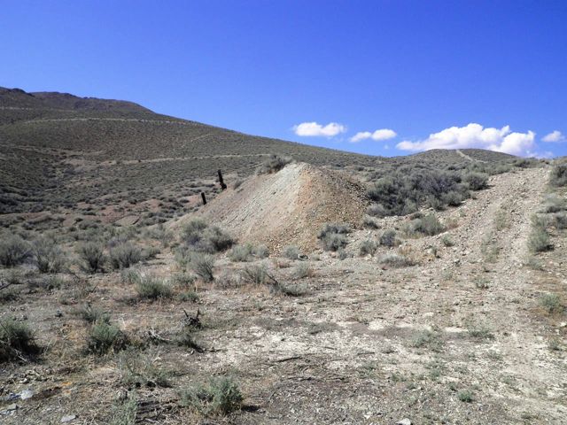The Bailey Day abandoned mine site in Nevada before treatment.